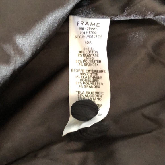 Frame Velvet/Cotton Blazer. Size 4. - Picture 4 of 7